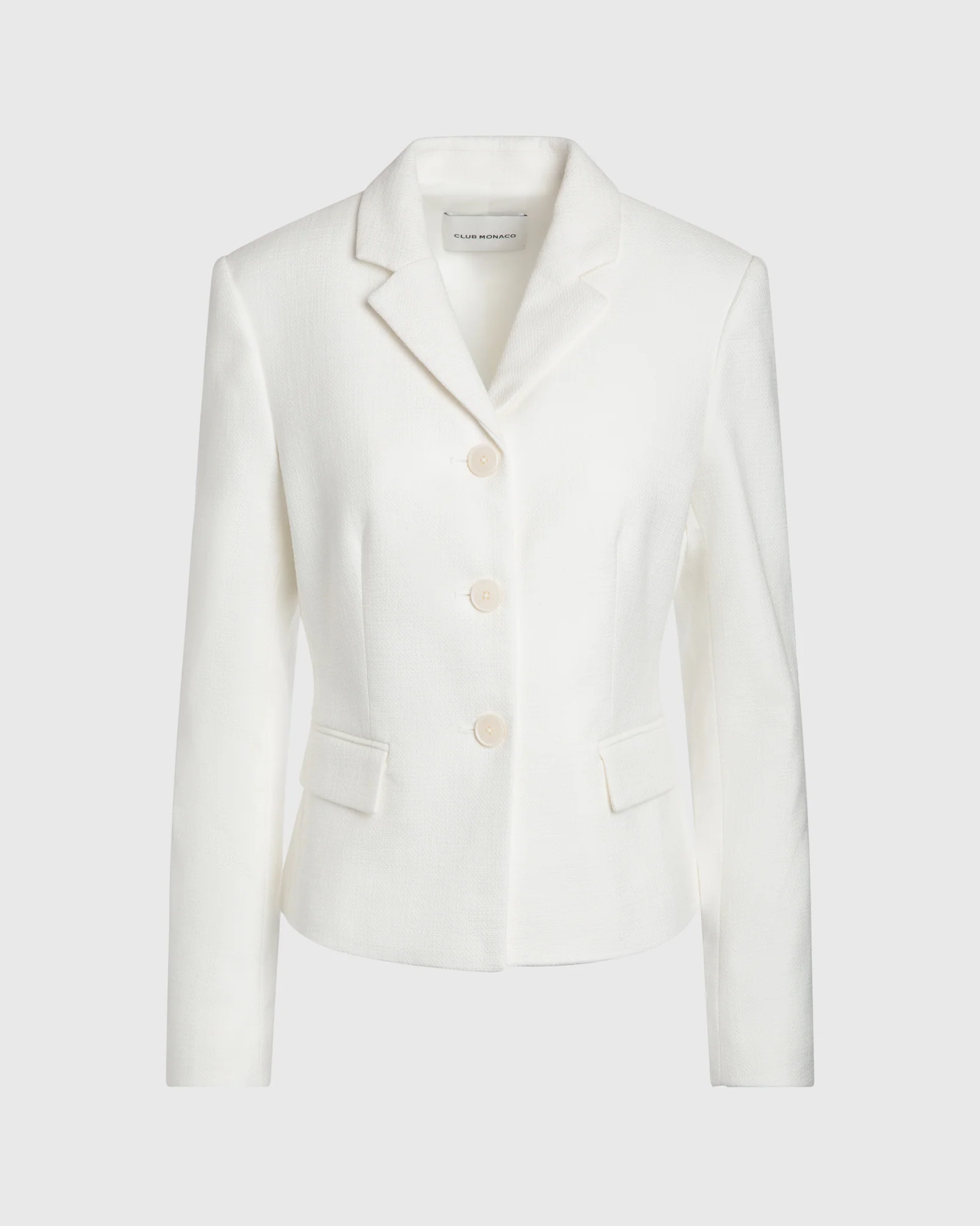 3-Button Bouclé Jacket
