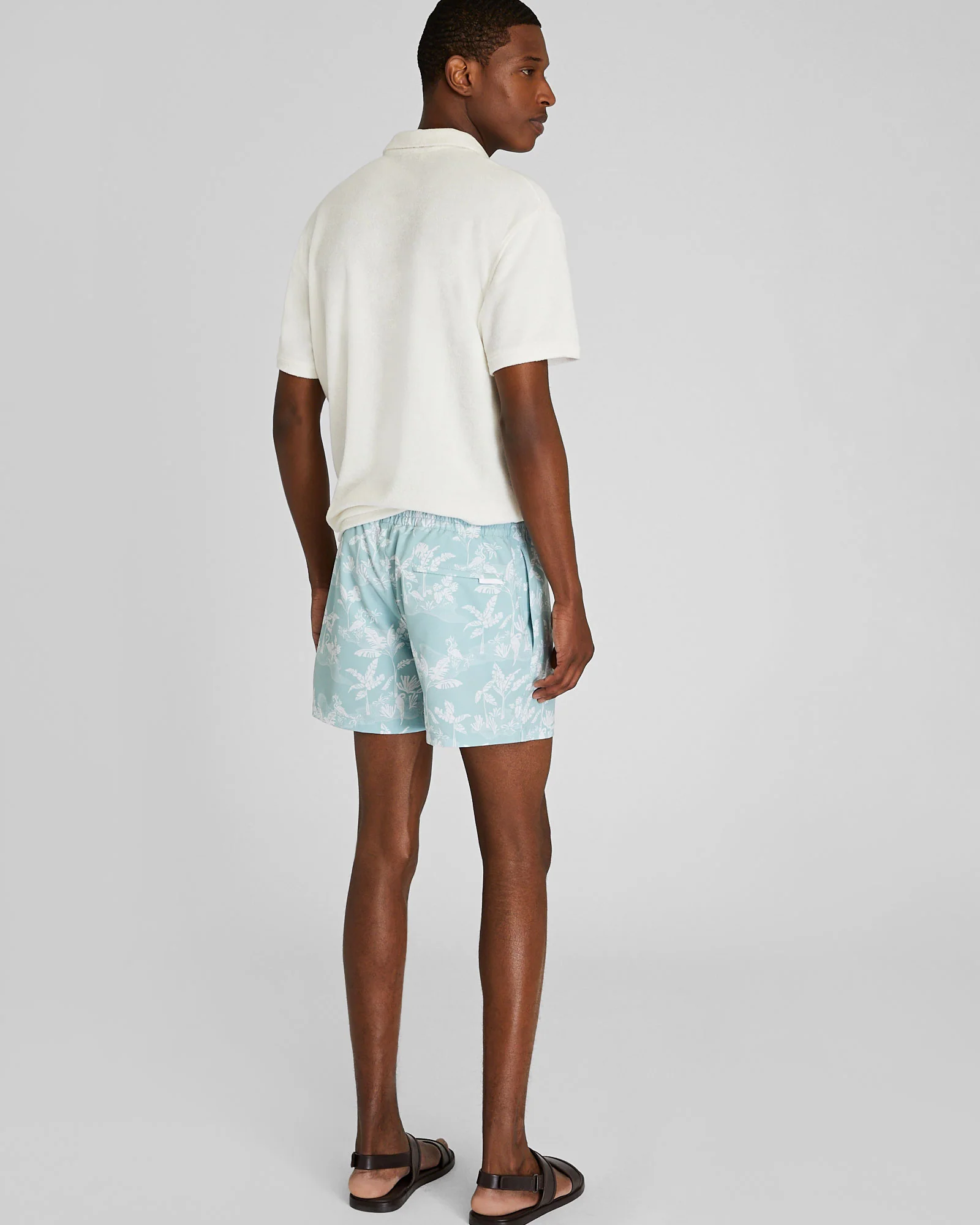 Arlen Jungle Print 4" Swim Trunk - Image 2