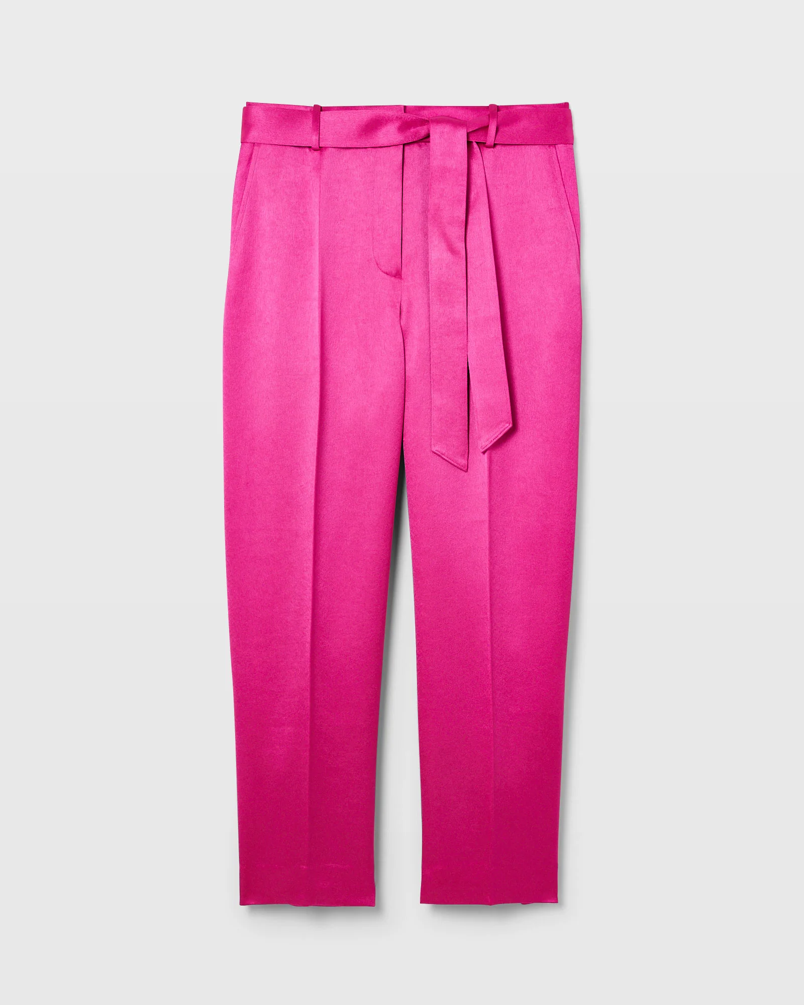 Belted Slim Satin Trouser - Image 4