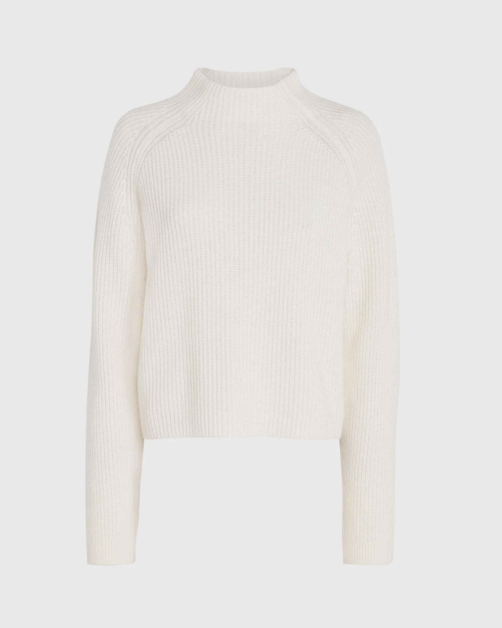 Cashmere Cropped Mockneck Sweater - Image 5