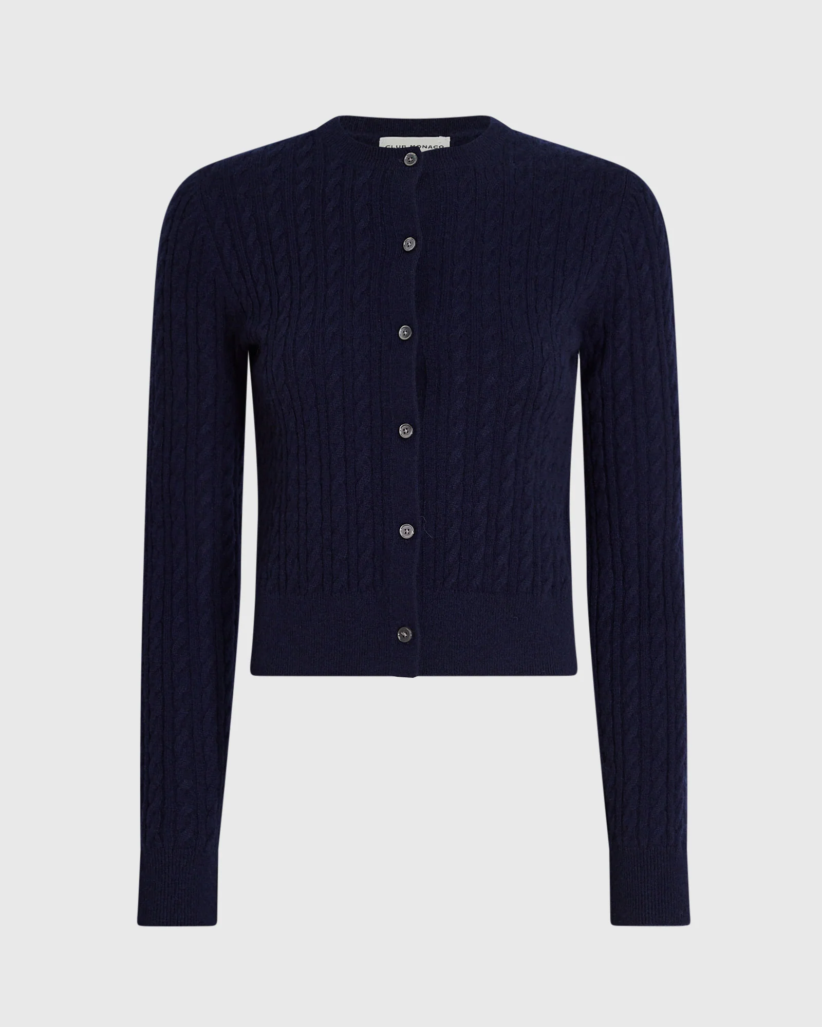 Cashmere Mini Cable Cardigan - Image 5