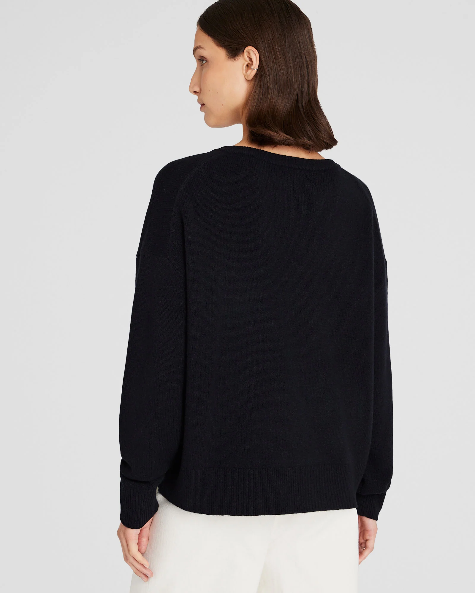 Cashmere V-Neck Sweater - Image 3