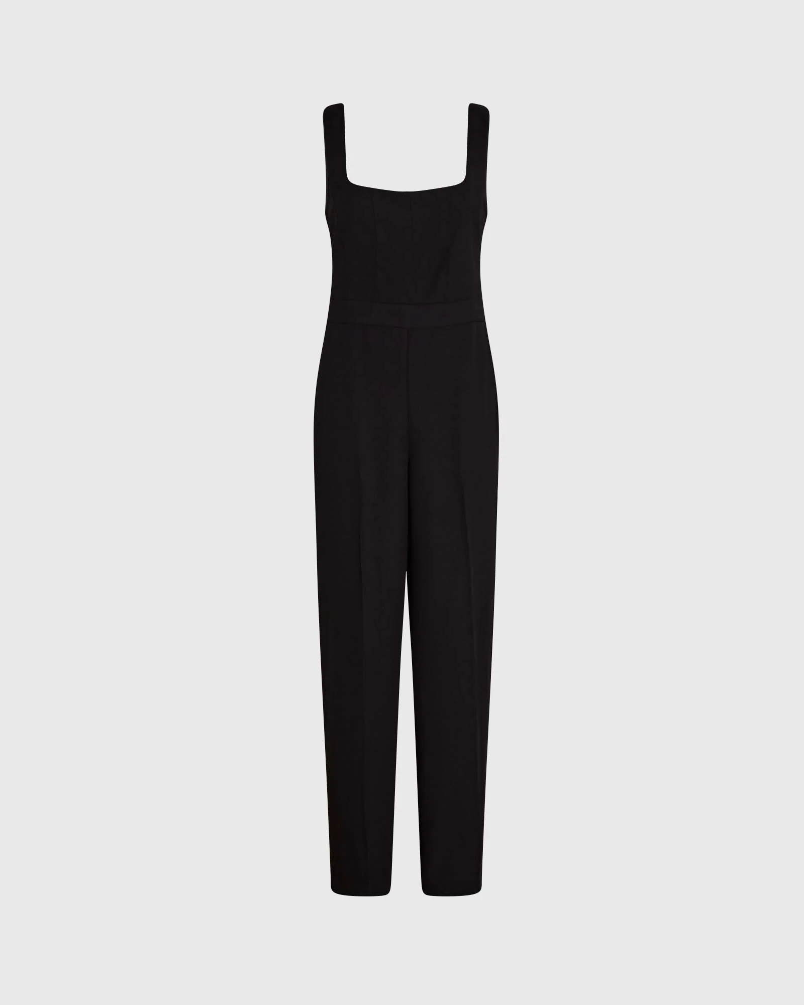 Crepe Square-Neck Jumpsuit - Image 5