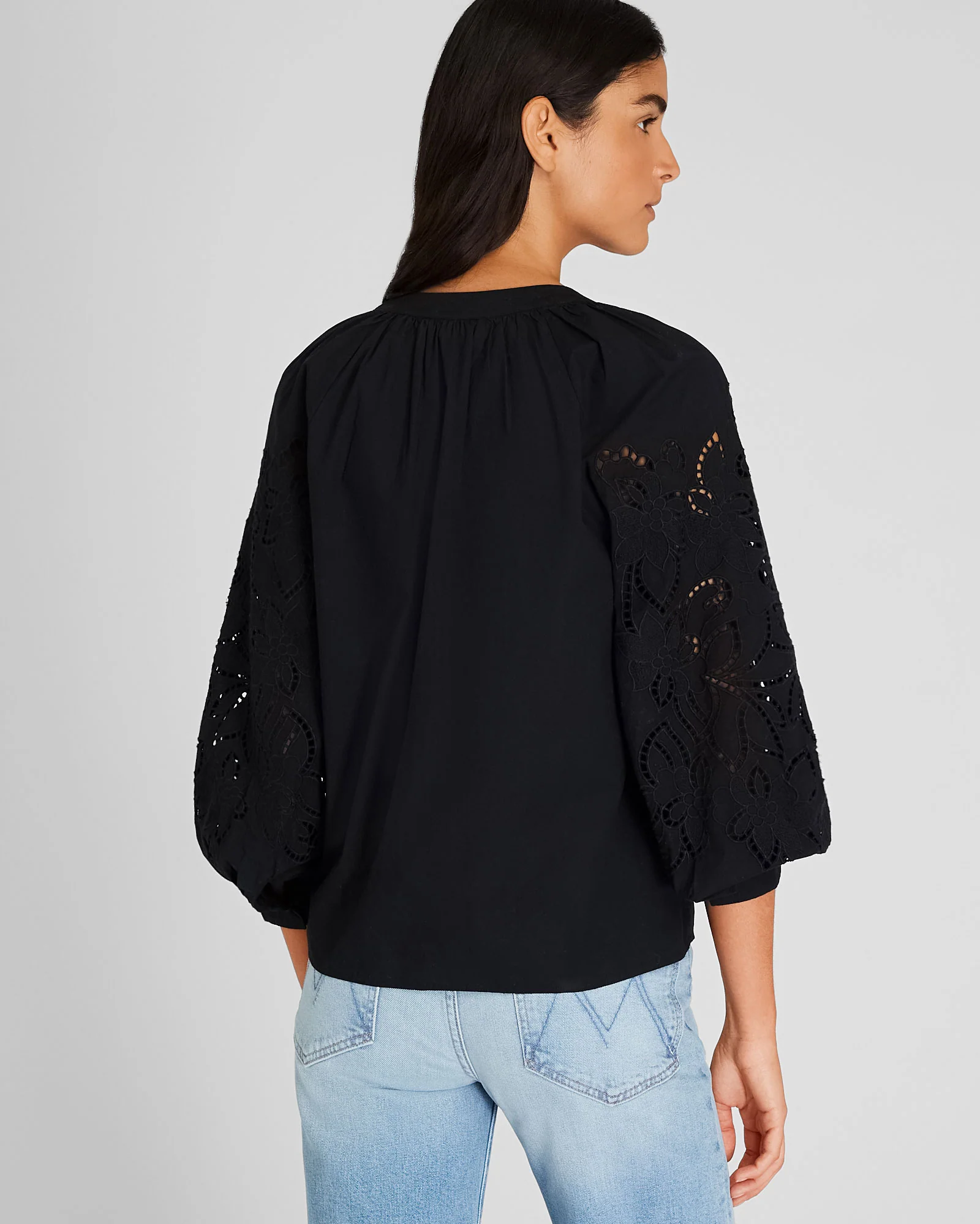 Eyelet Sleeve Top - Image 3