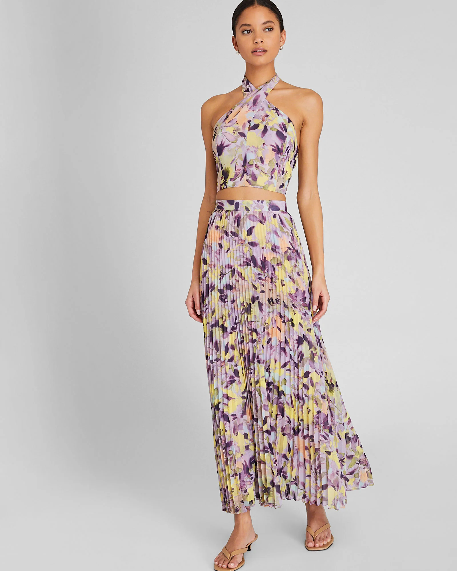 Georgette Tie Halter Top - Image 3