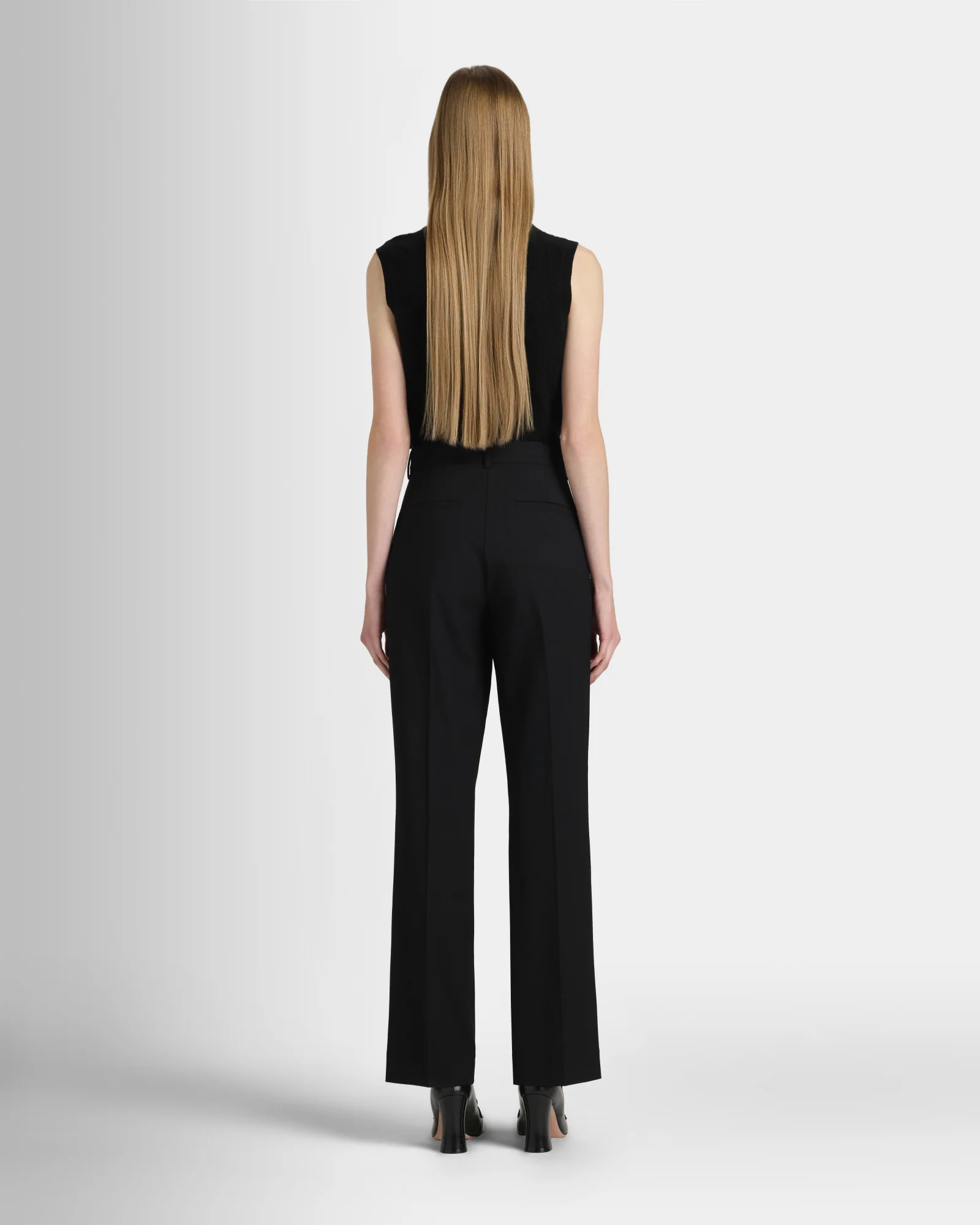 High Rise Fluid Crepe Trouser - Image 2