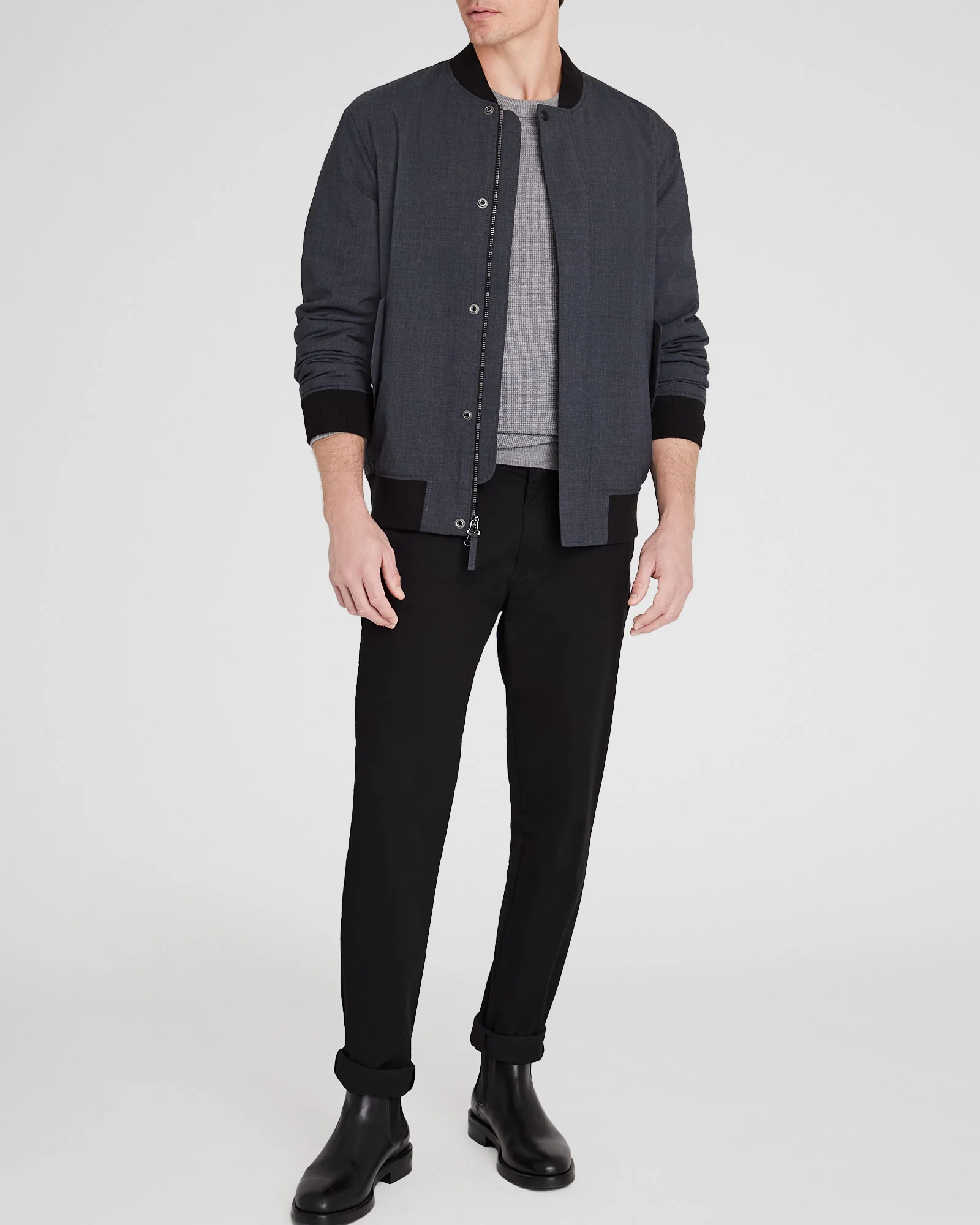 Lightweight Wool Refined Bomber - Image 2