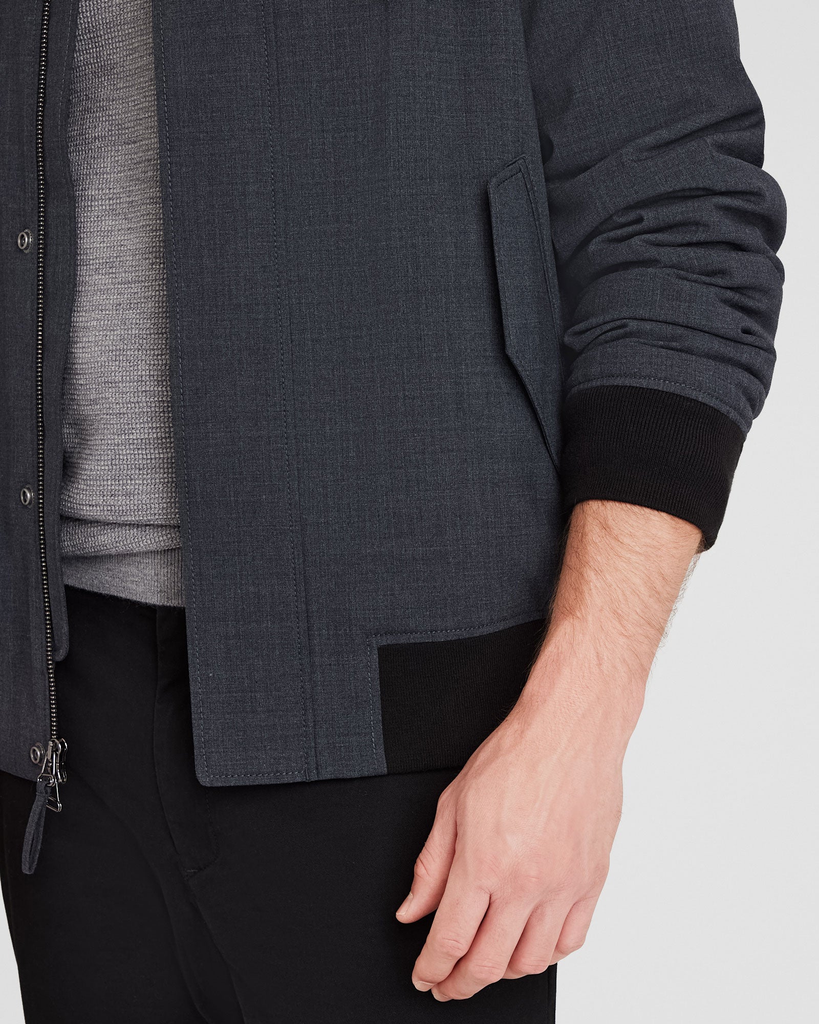 Lightweight Wool Refined Bomber - Image 4