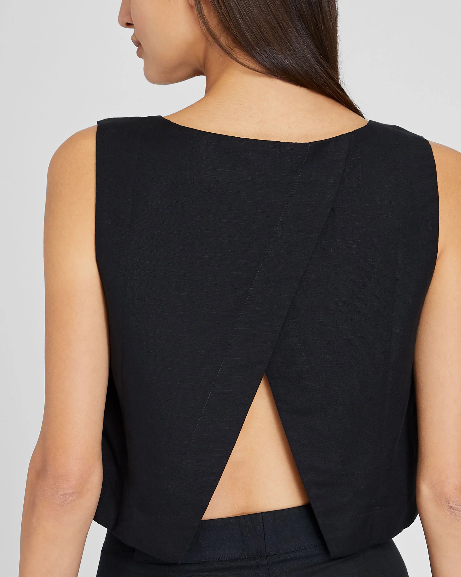 Linen Blend Shell Top - Image 4