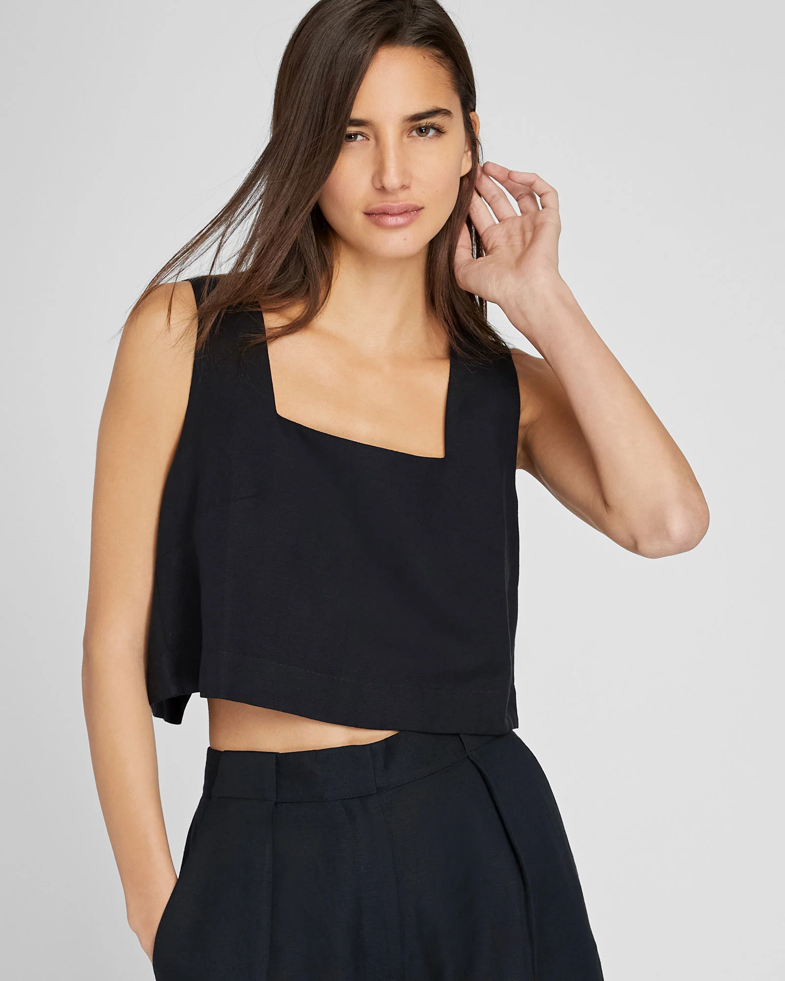 Linen Blend Shell Top - Image 5