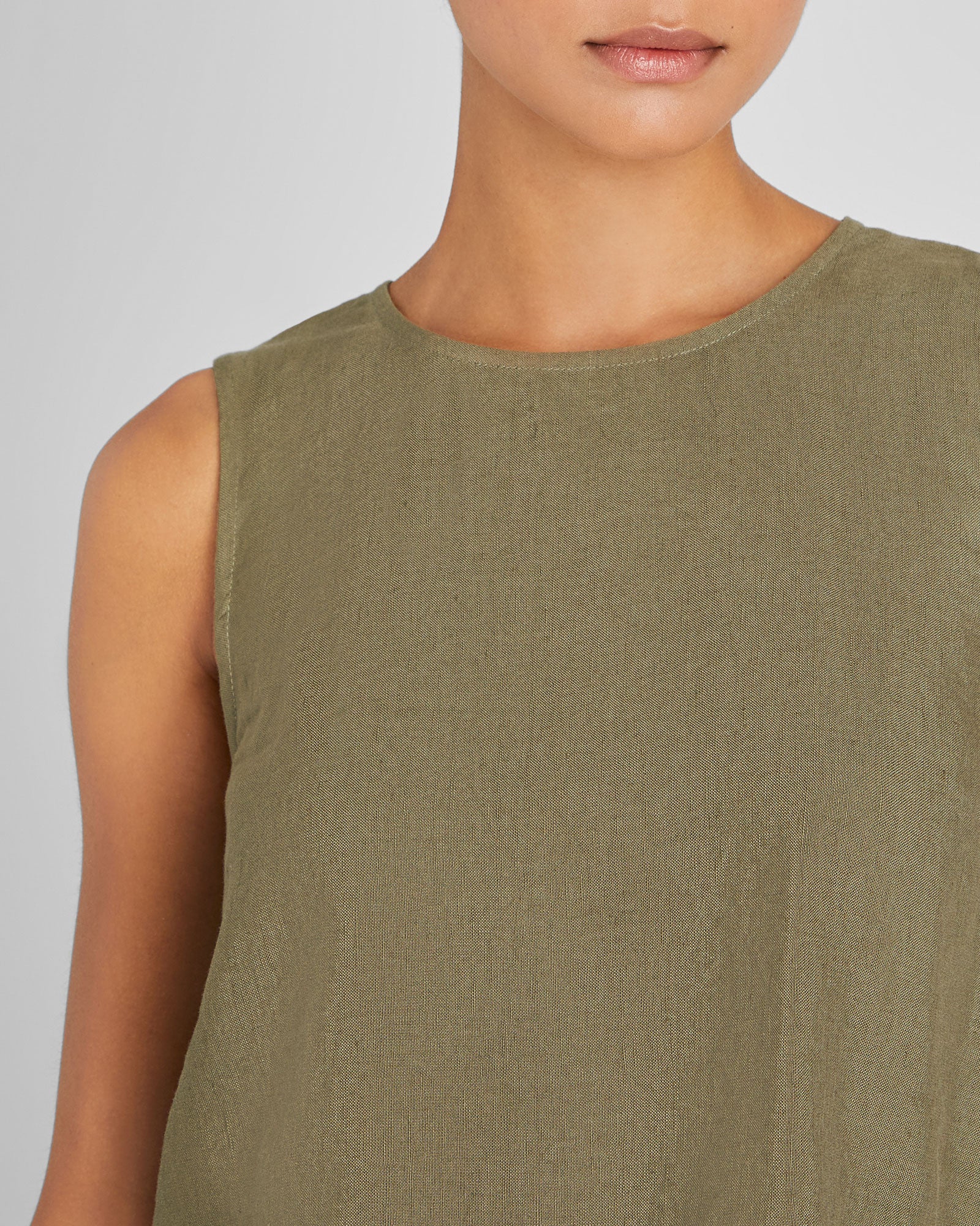 Linen Cropped Shell - Image 4