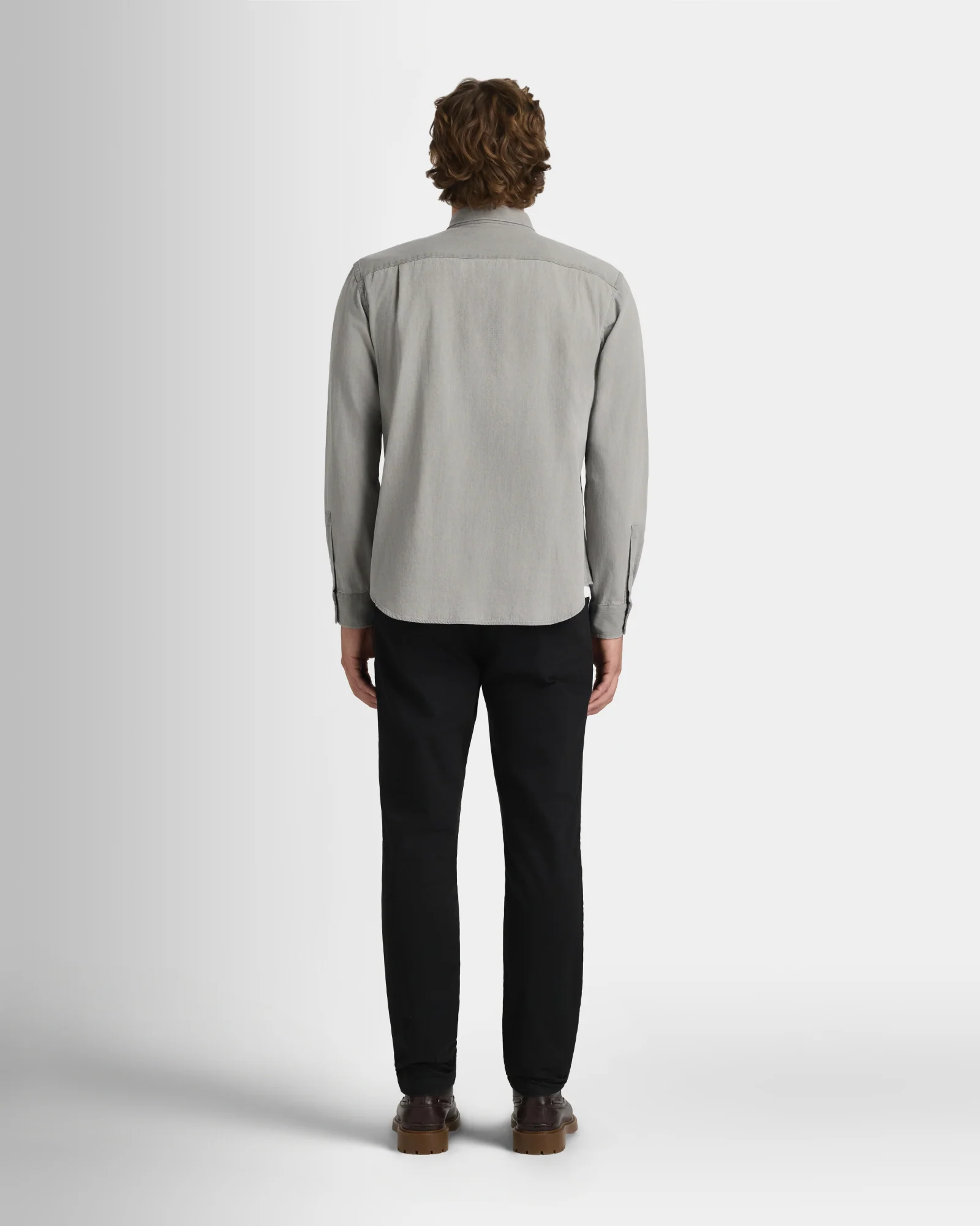 Long-Sleeve Denim Shirt - Image 2