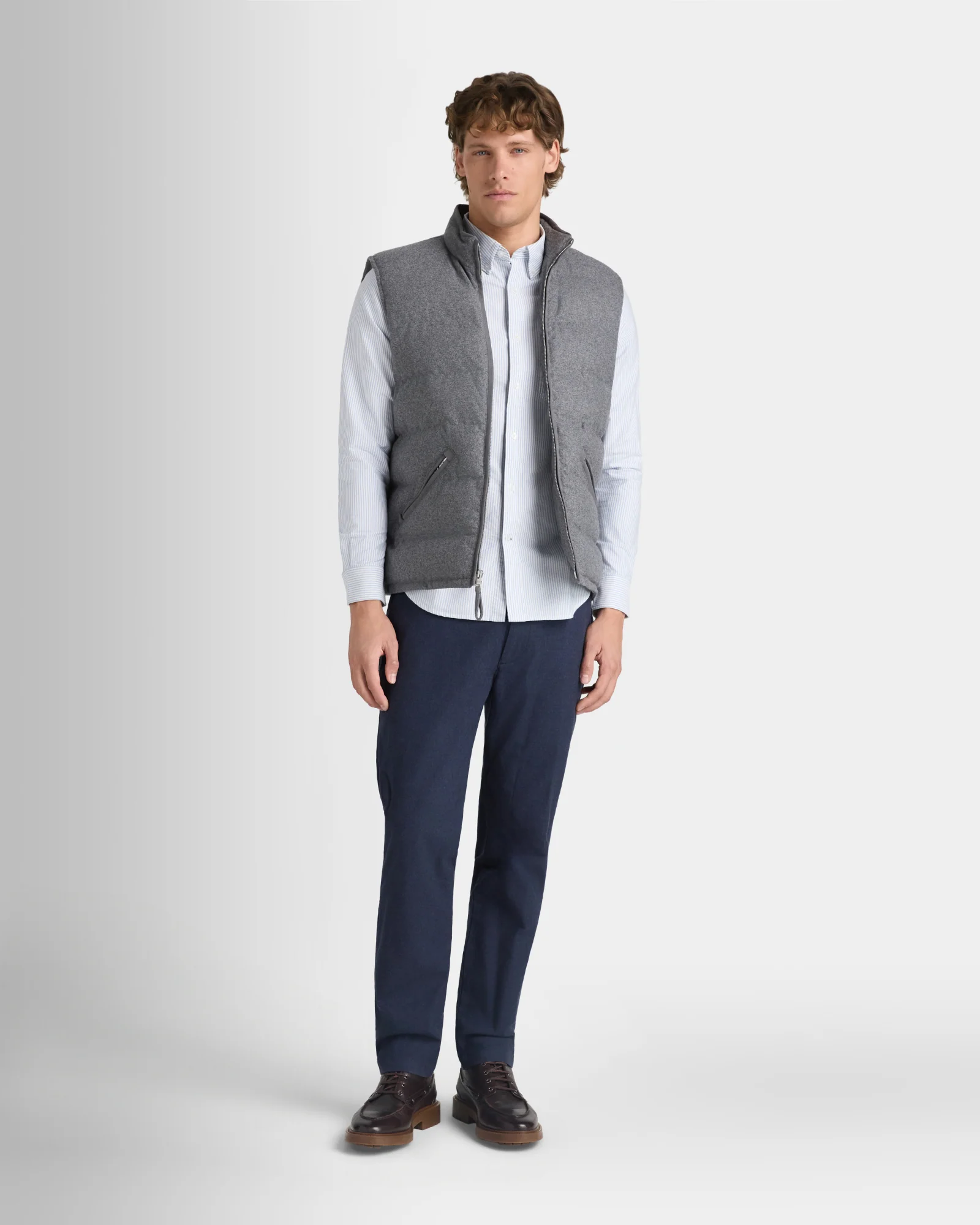 Long-Sleeve Striped Oxford Shirt - Image 7