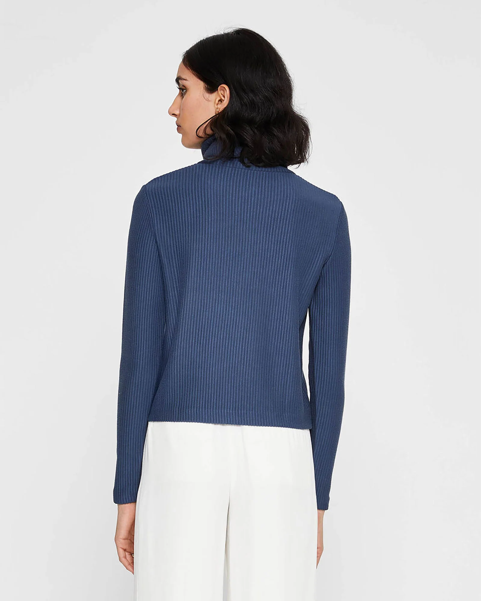 Meredy Rib-Knit Turtleneck Top - Image 3