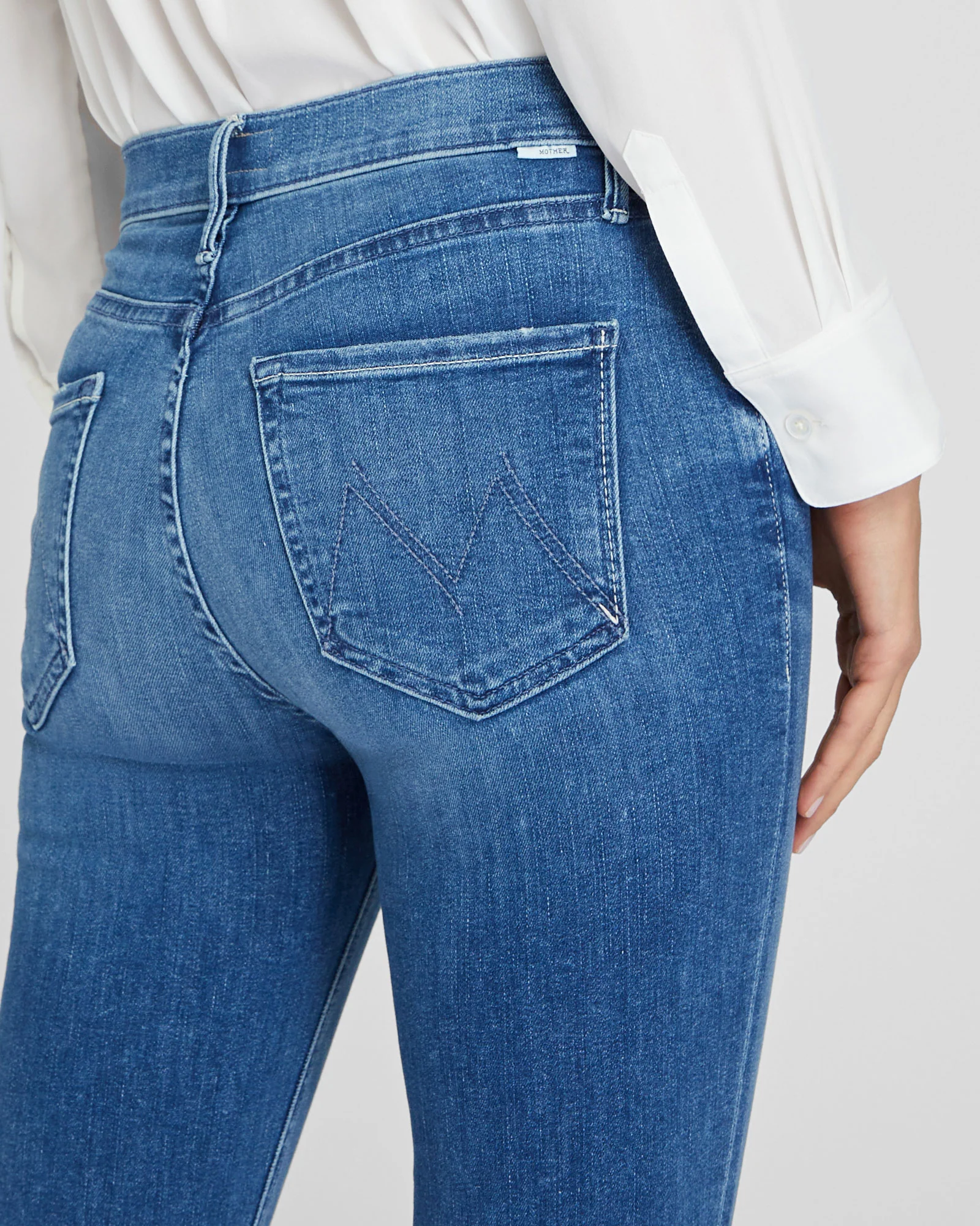 MOTHER Mid Rise Dazzler Ankle Jeans - Image 3