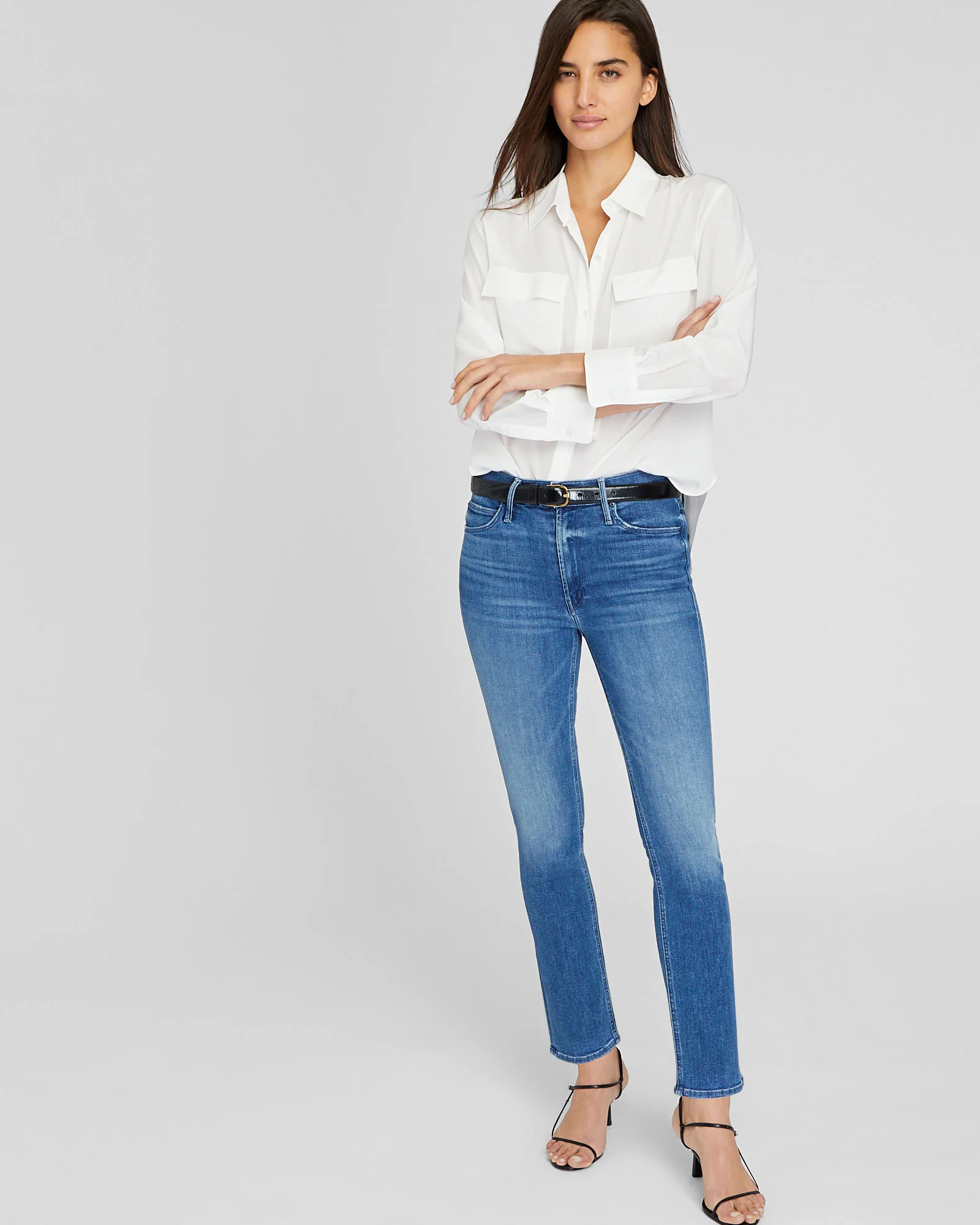 MOTHER Mid Rise Dazzler Ankle Jeans - Image 4