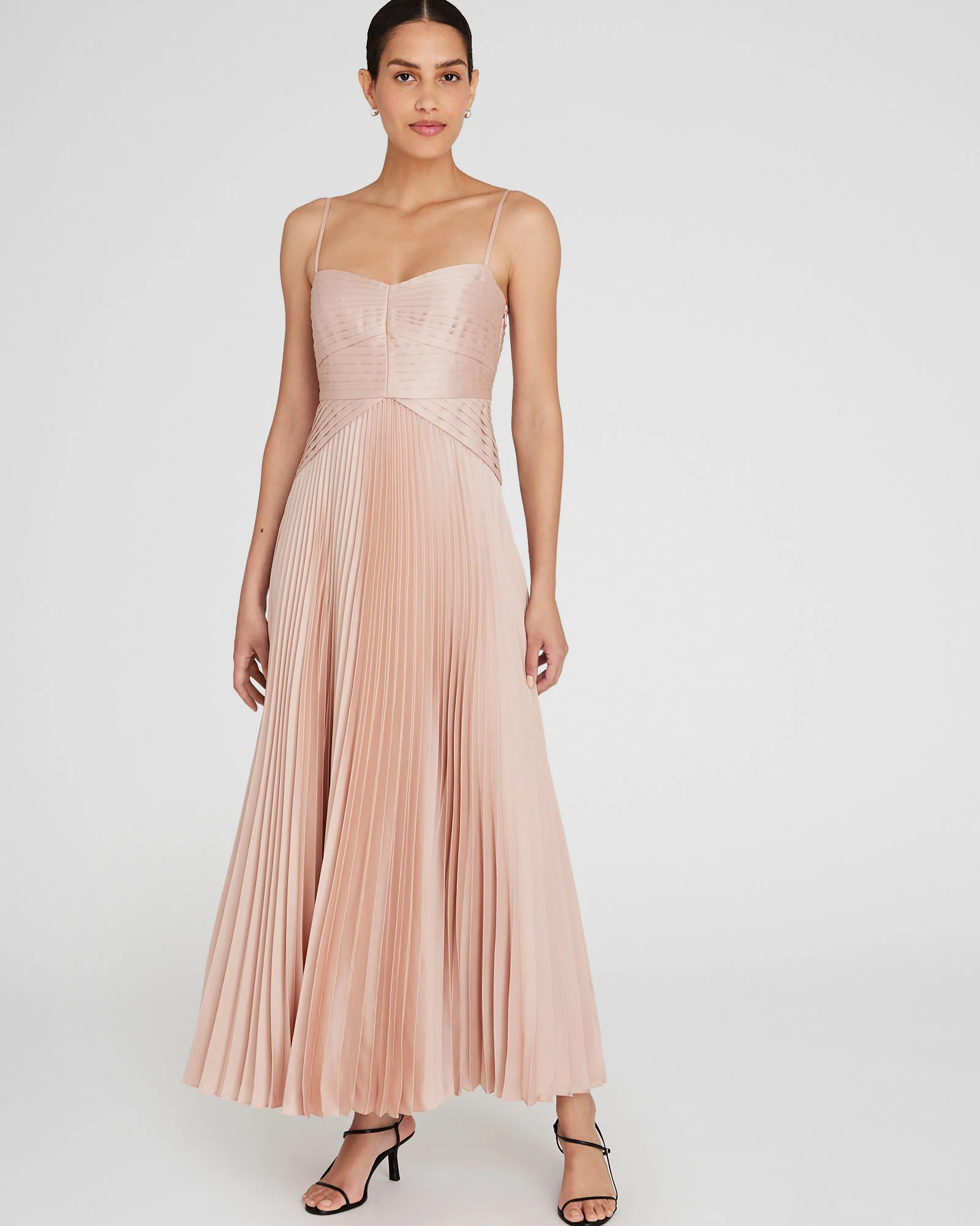 Pleated Occasion Maxi Dress - Image 4
