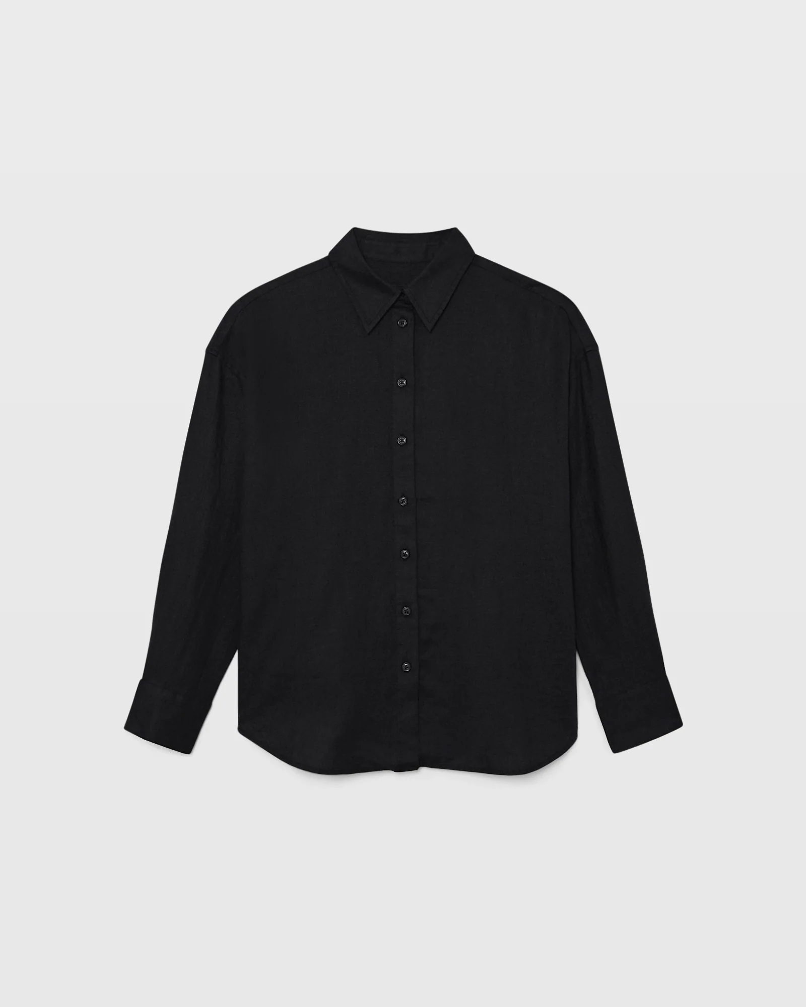 Relaxed Linen Button-Down Shirt - Image 6