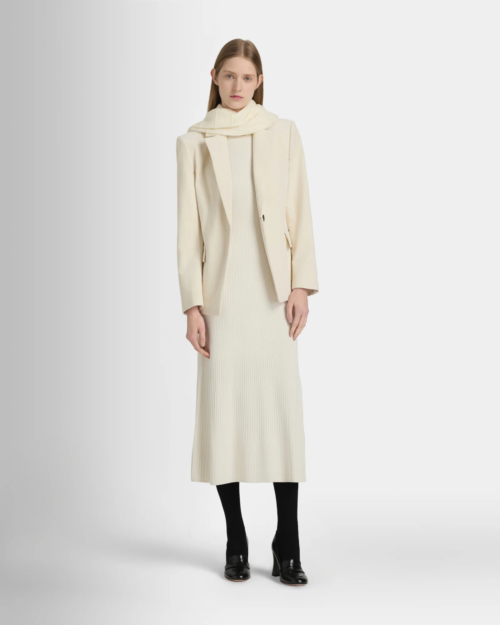 Ribbed Crewneck Midi Dress - Image 5