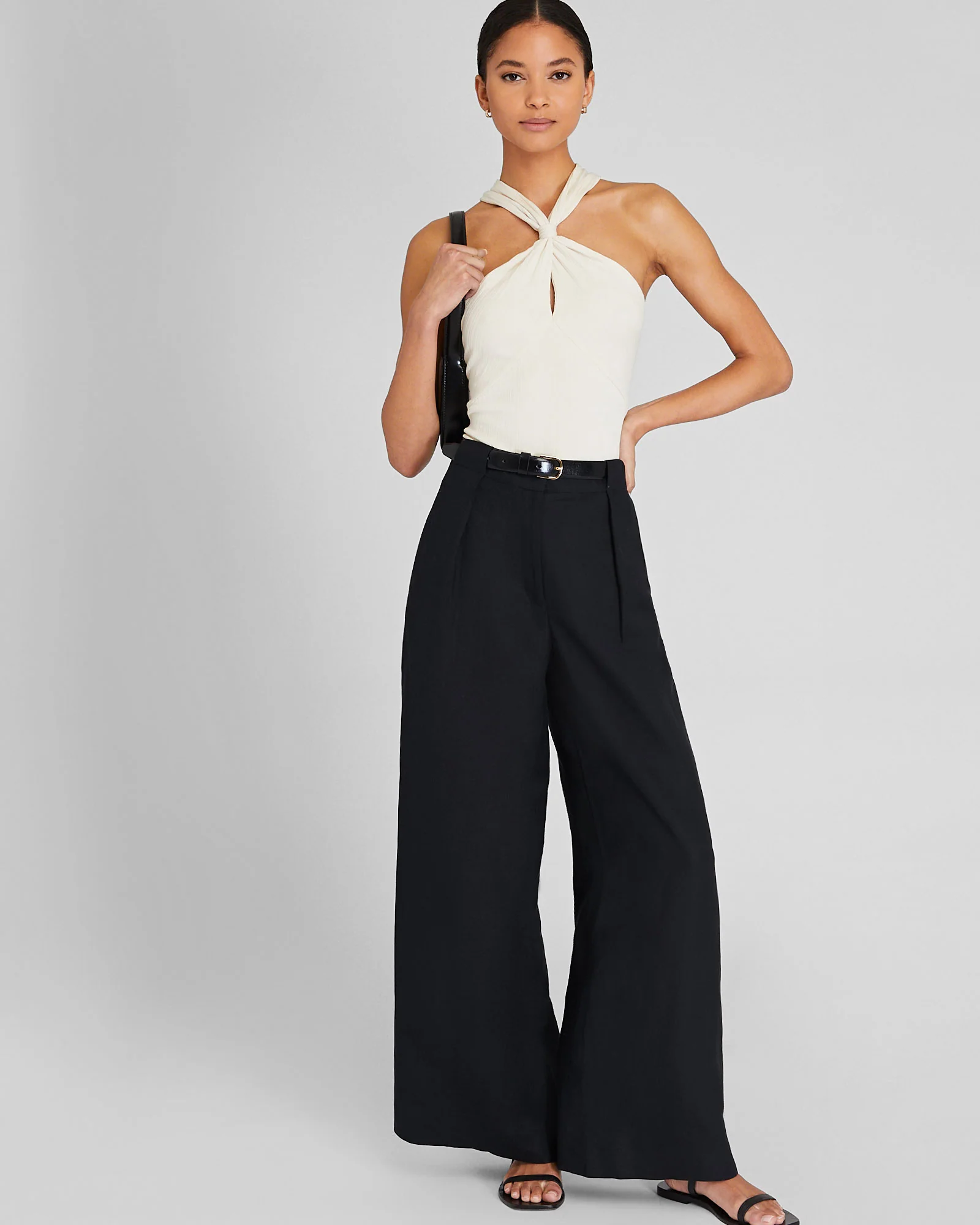 Ribbed Twist Knit Top - Image 2