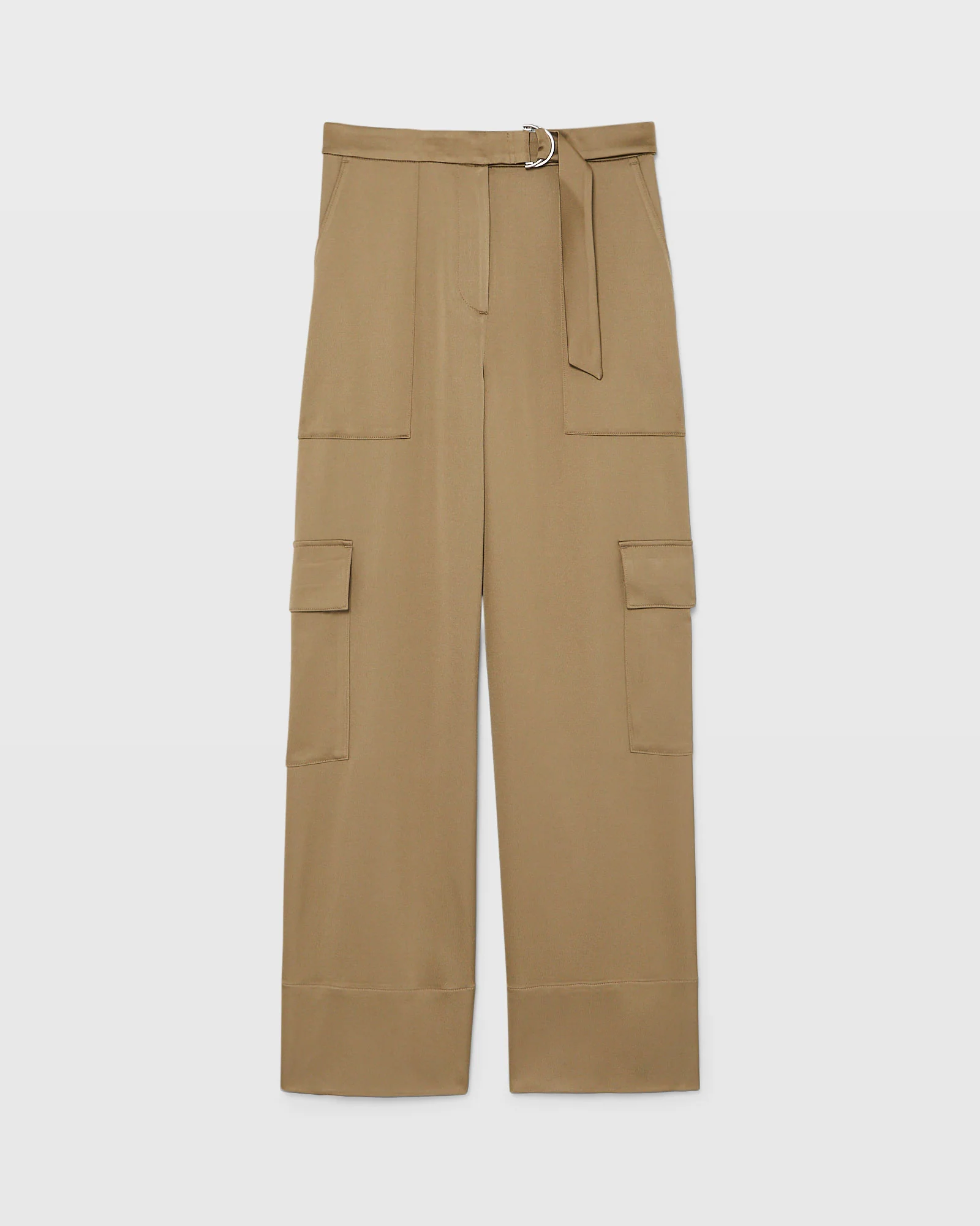 Satin Belted Cargo Pant - Image 5