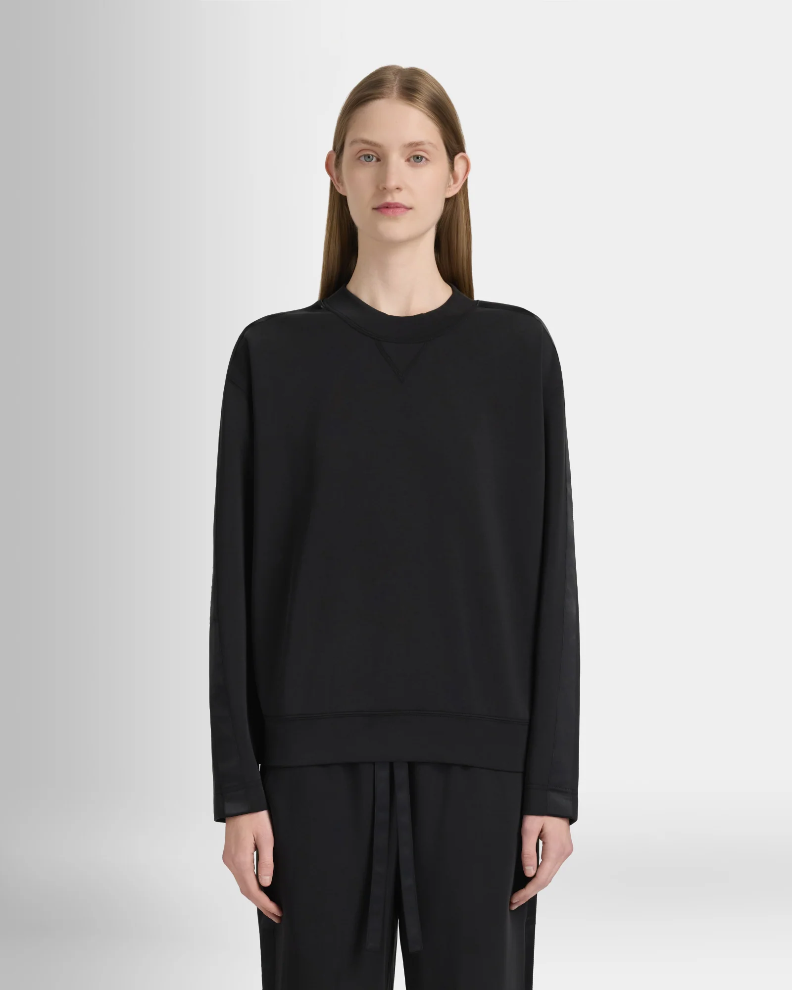 Satin Stripe Sweatshirt - Image 3