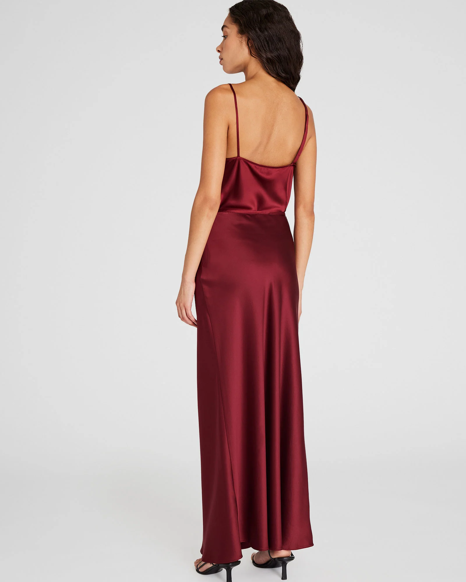 Silk Charmeuse Maxi Skirt - Image 3