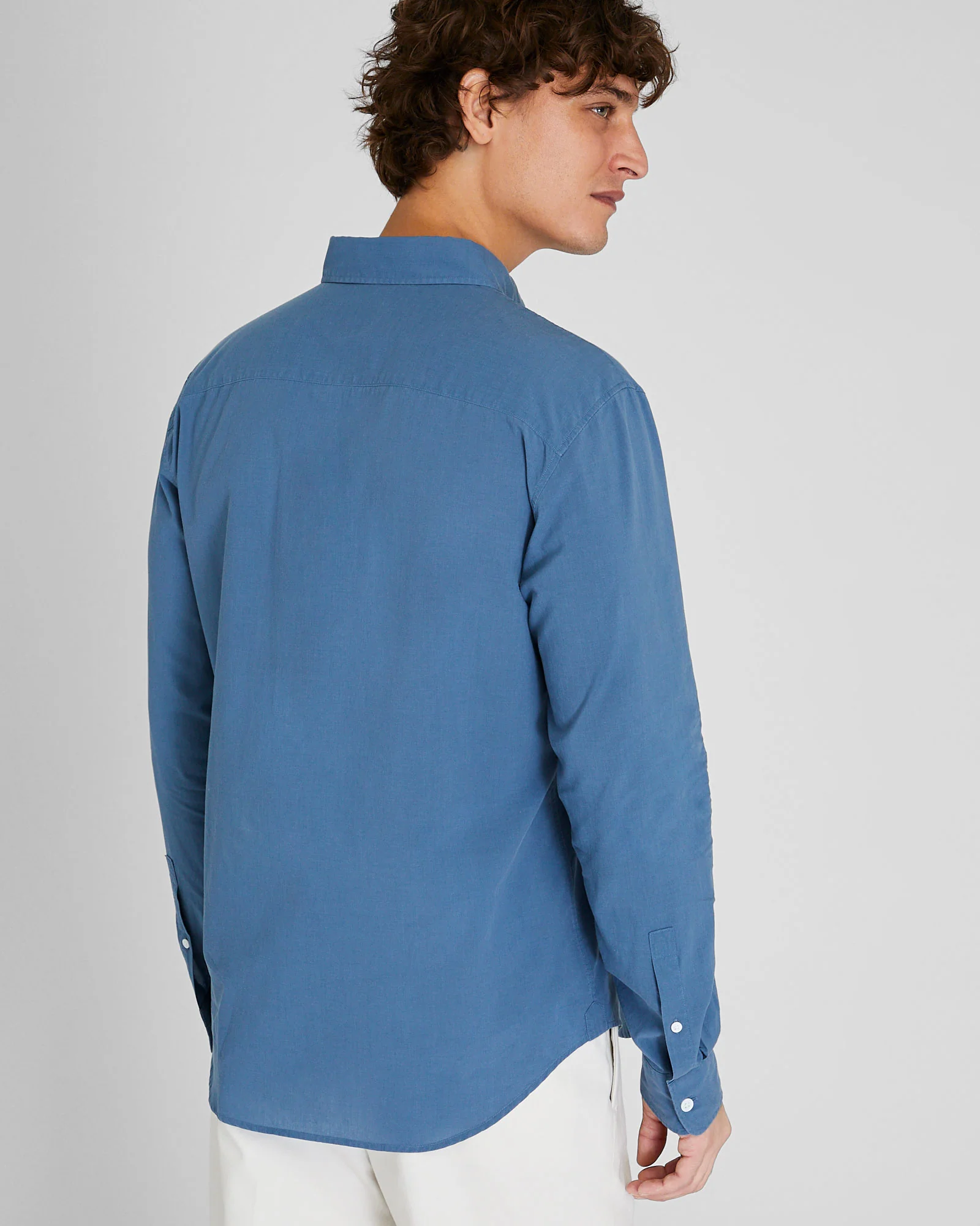 Solid Airy Poplin Shirt - Image 3