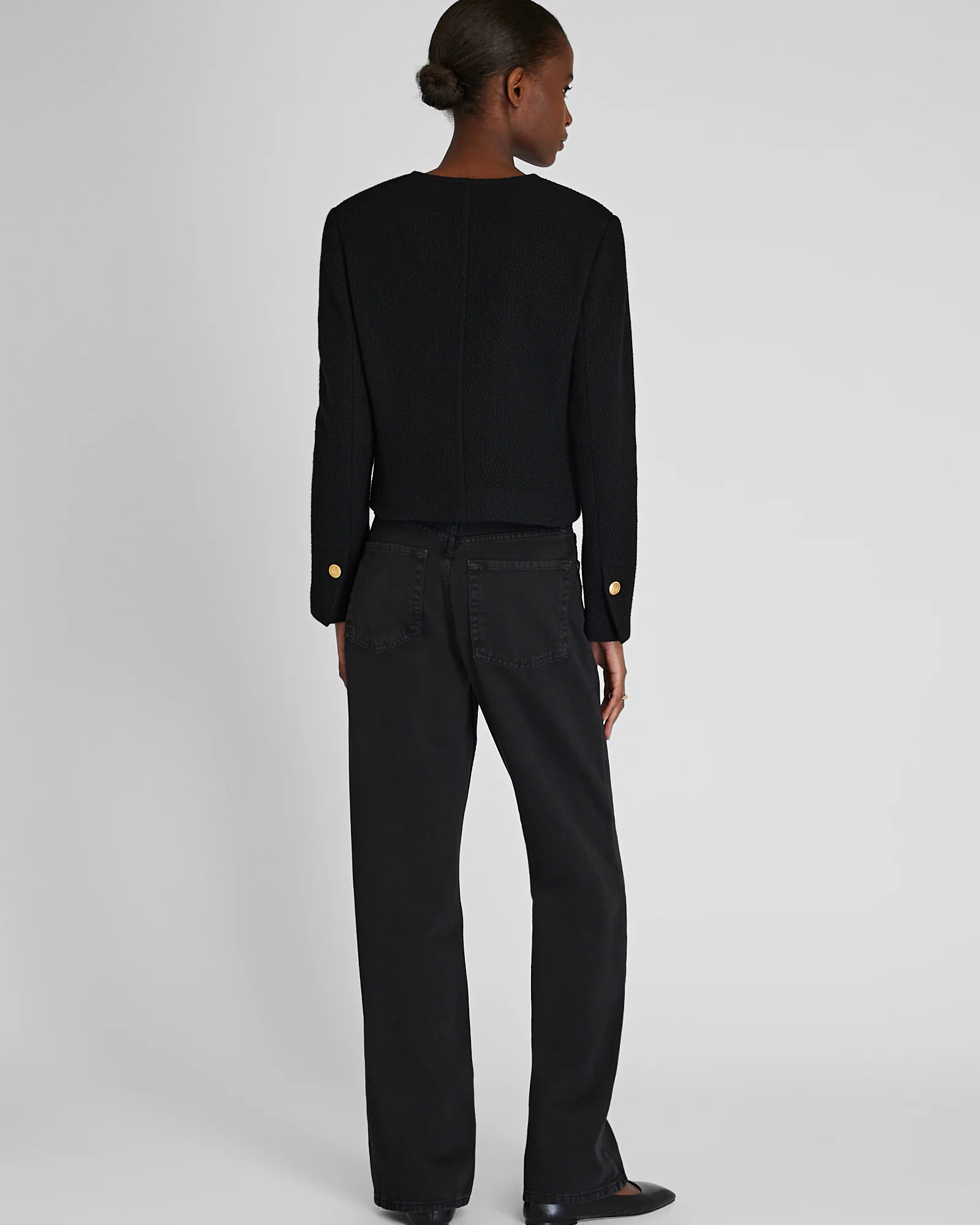 Straight Leg Cotton Twill Pant - Image 3