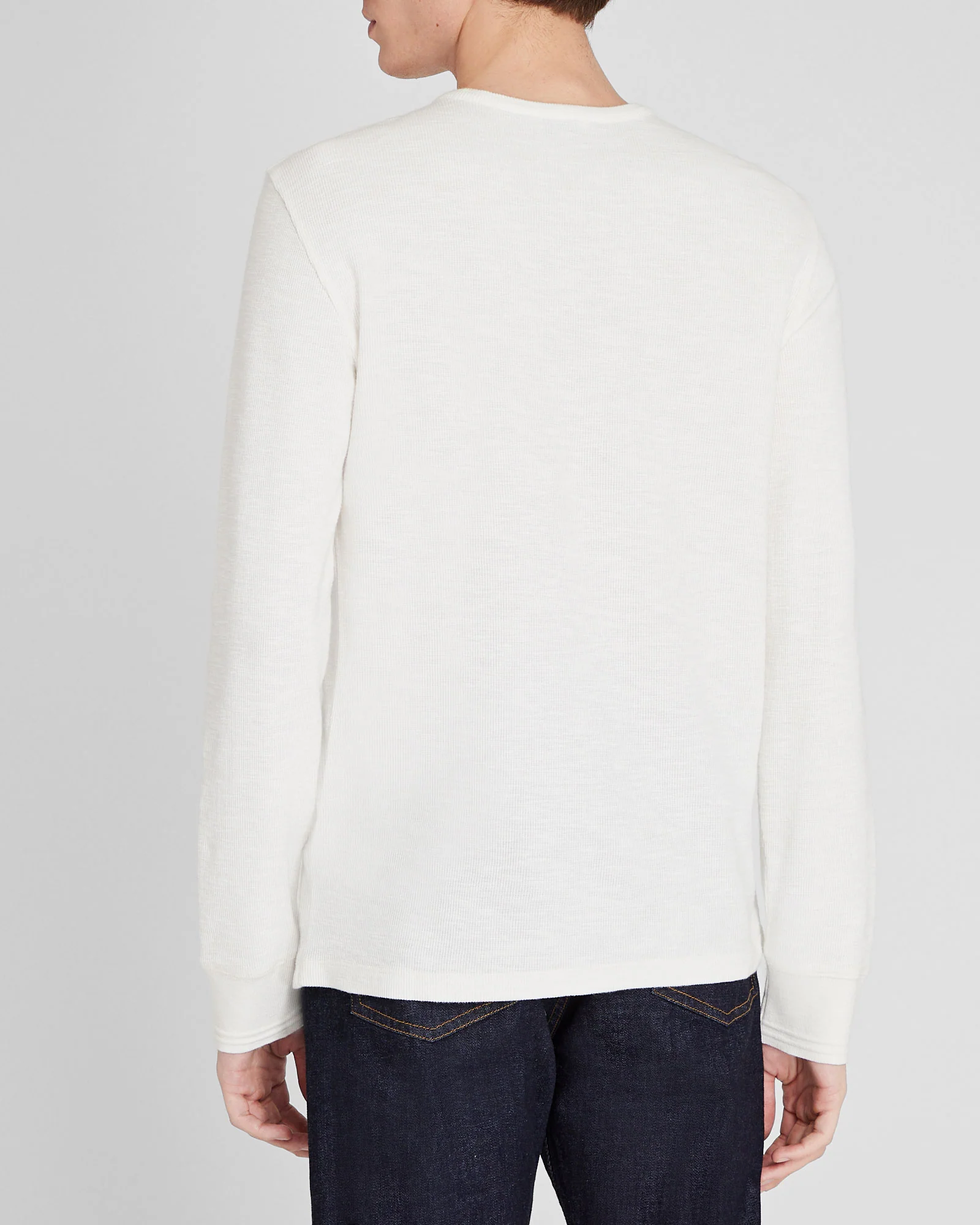 Textured Rib Long-Sleeve Henley - Image 3