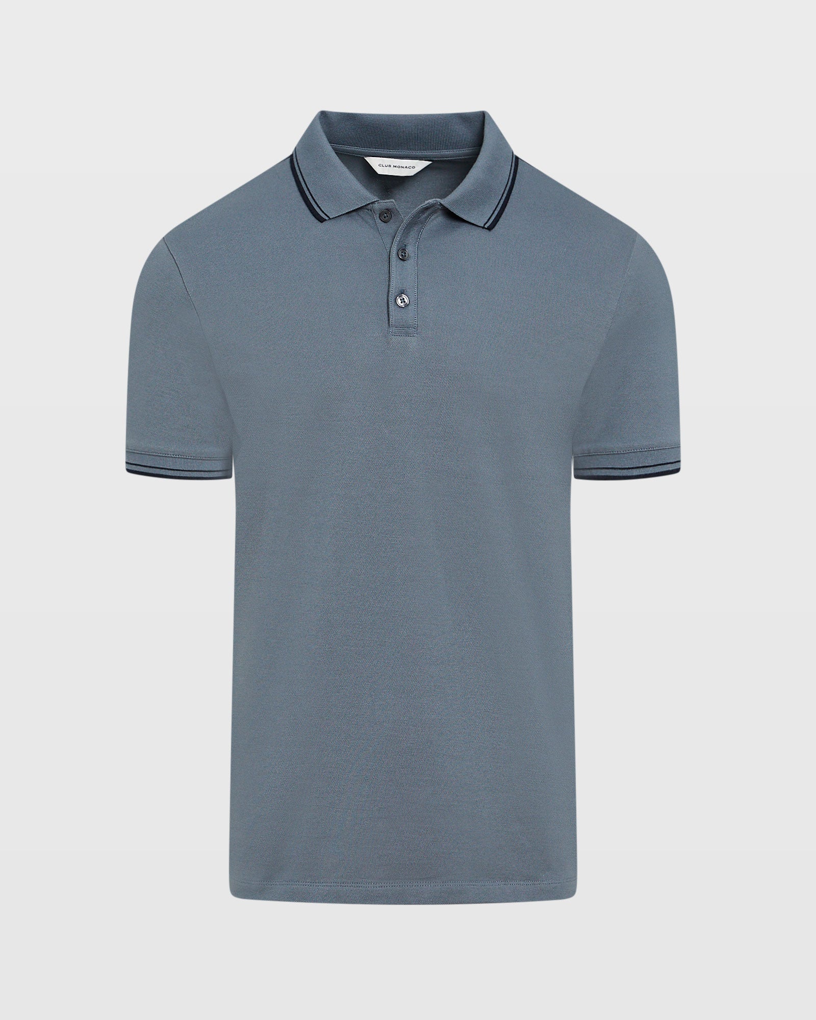 Tipped Collar Cotton Polo - Image 10