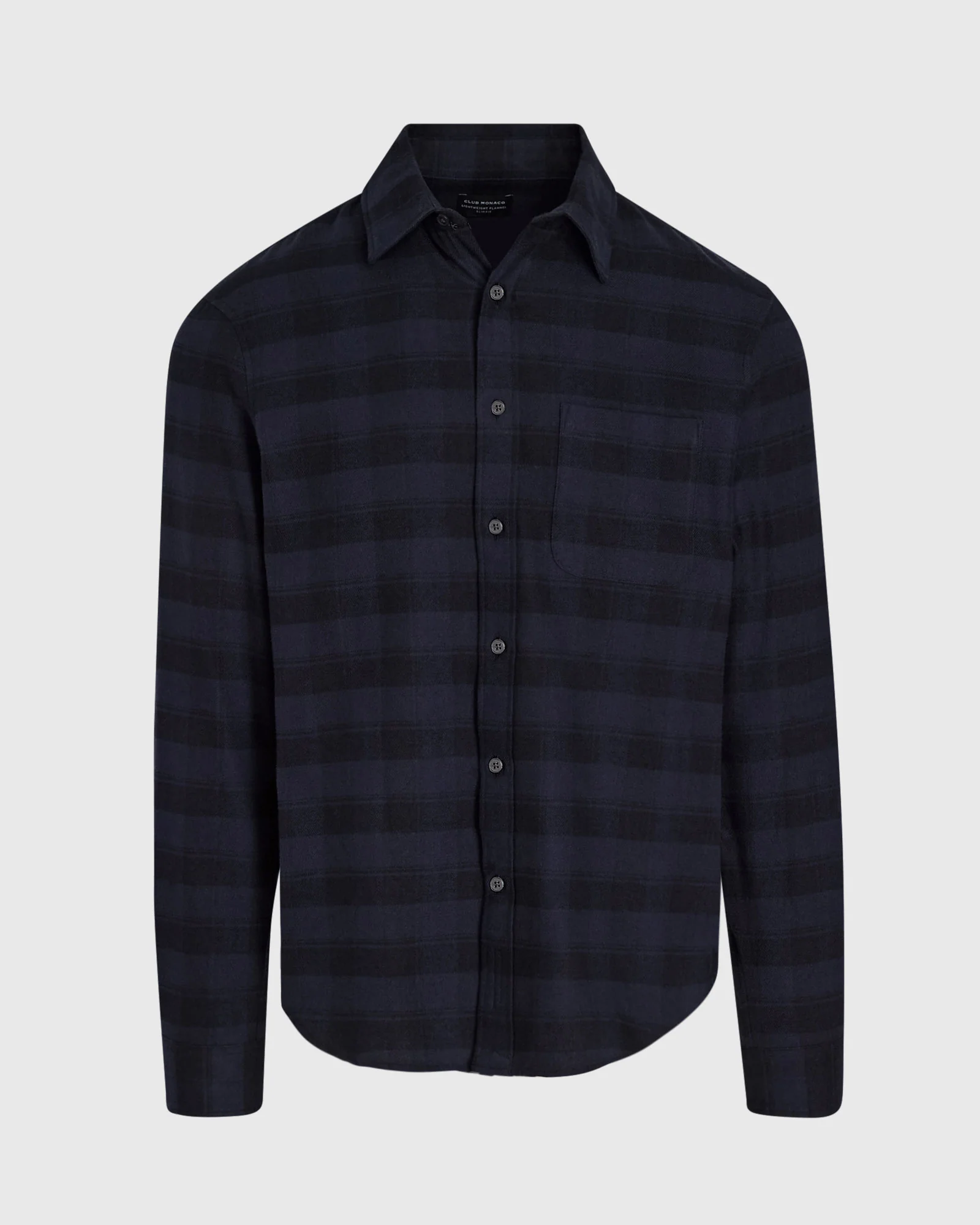 Tonal Plaid Lightweight Flannel Shirt - Image 5