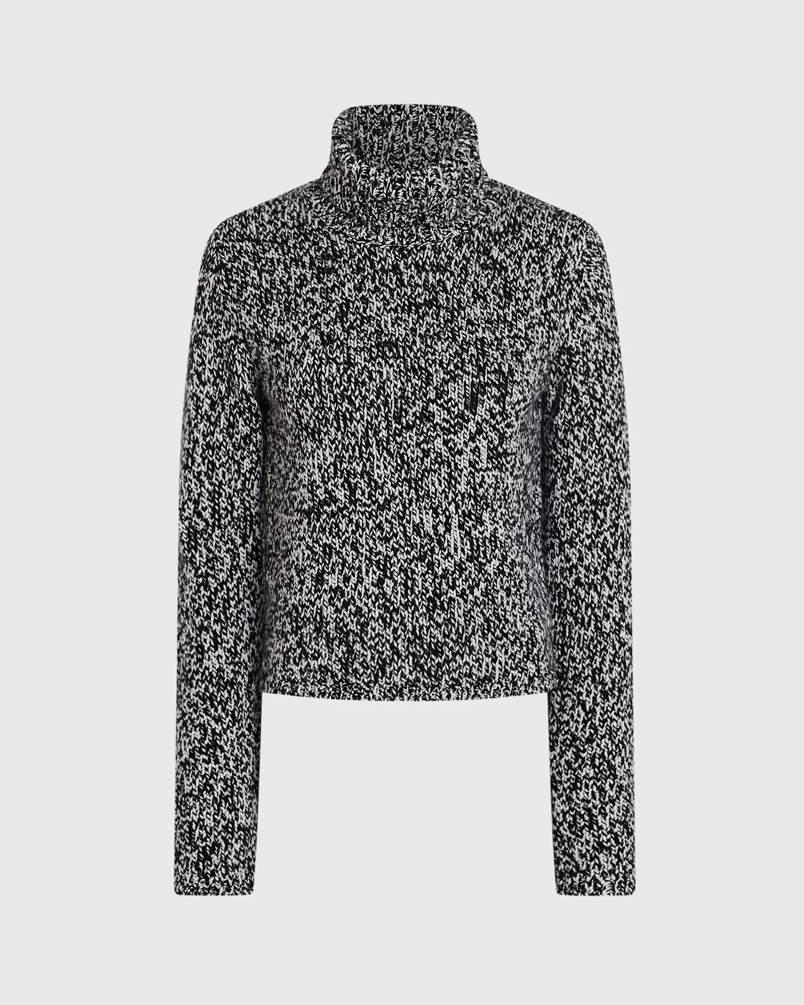 Wool-Blend Marled Turtleneck Sweater - Image 5