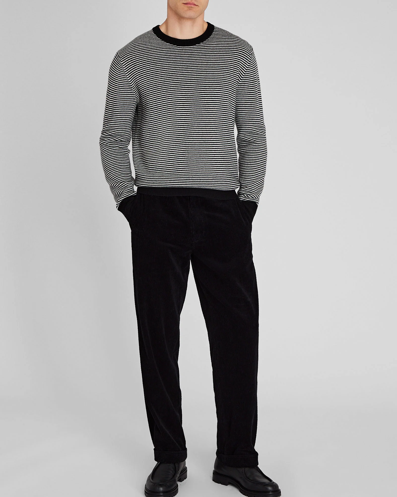 Wool-Blend Striped Crewneck Sweater - Image 4