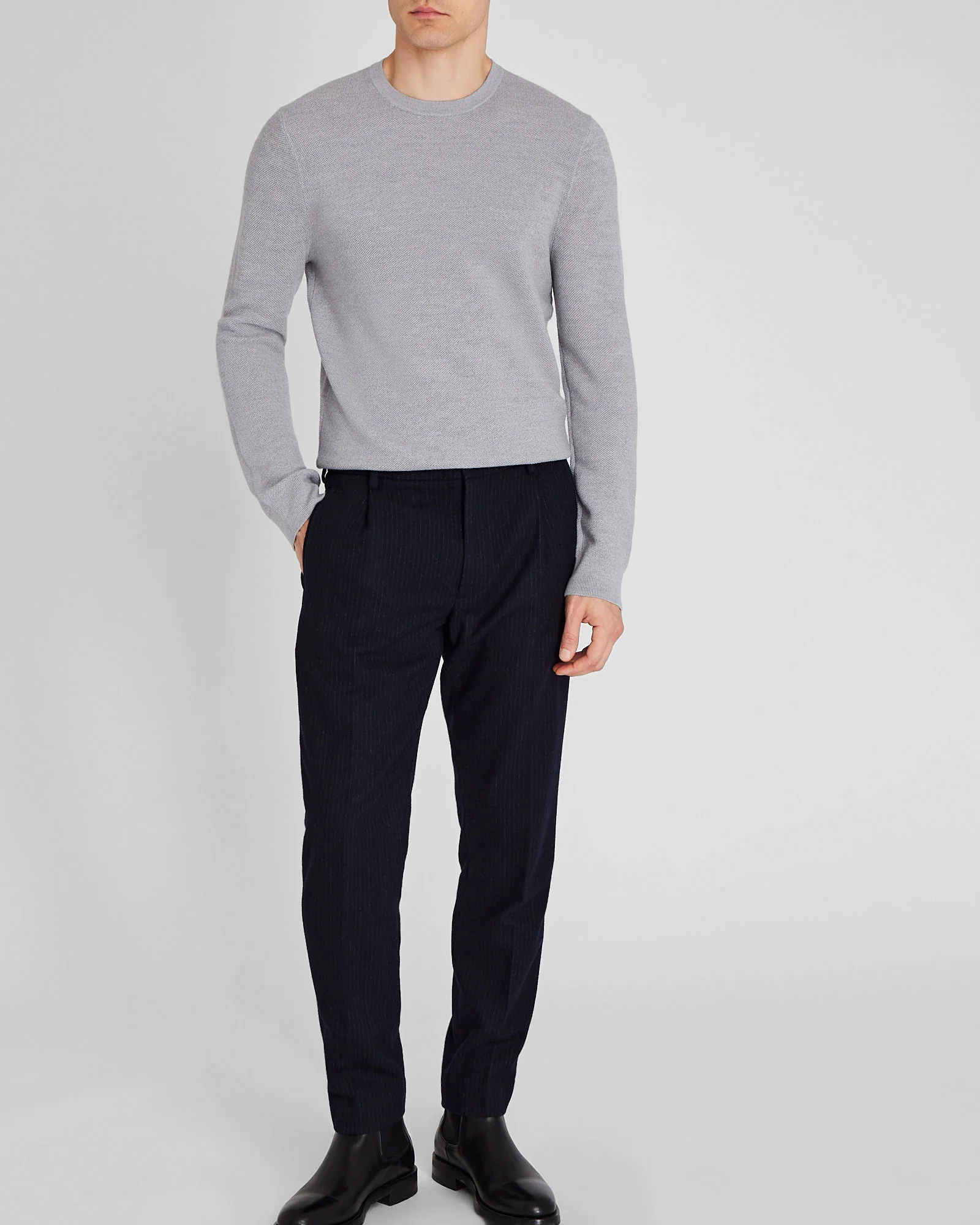 Wool Long-Sleeve Stitch Crew - Image 3